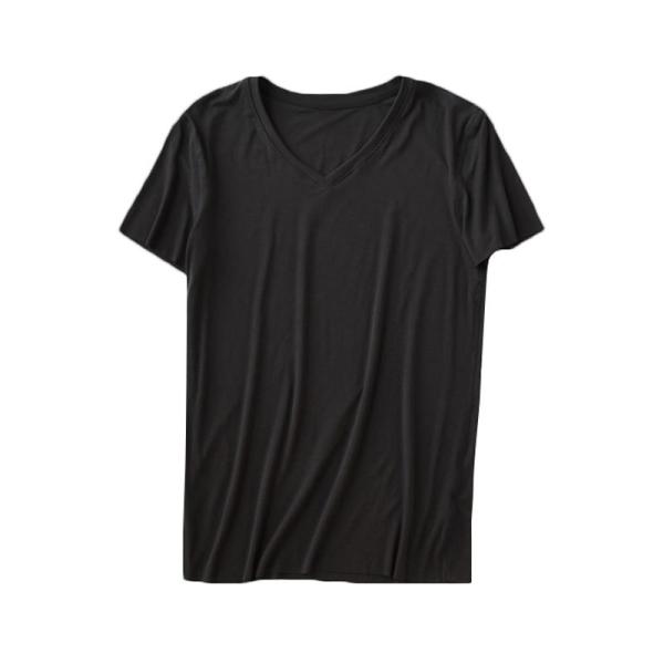 wholesale bamboo clothing mens V neck blank high quality bamboo fiber t shirt