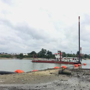 Cortador de energía diesel Excavadora de succión 4000m3 Distancia de flujo de
