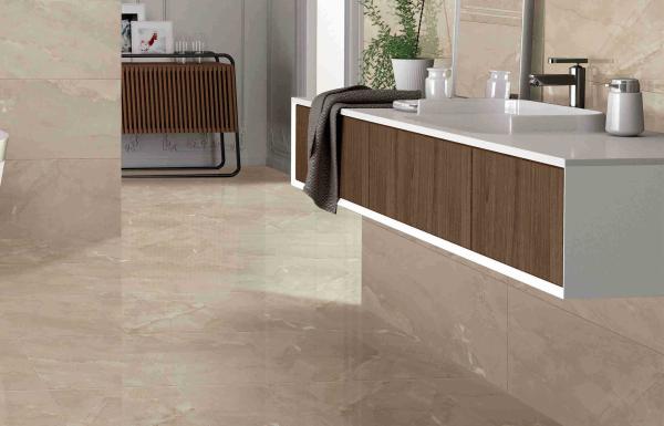 Telha de mármore italiana da forma/tamanho interno de Grey Color 400x800 milímetro das telhas da porcelana