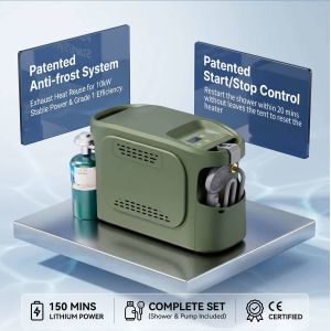 Portable Tankless Gas Water Heater Instant Gas Hot Water Camping Space Saving