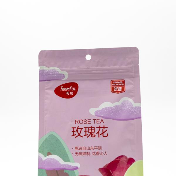 Cost-Effective Eight Sided Sealing Bag For Tea Packaging With Tear-Resistant And Custom Printing Bulk Order Discounts.