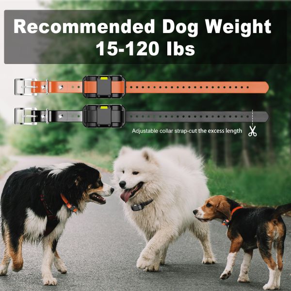 Professional Training Eco-friendly TPU ABS Anti-Barking Dog Trainer Smart Collar Color Screen Rechargeable Battery IPX7 Agility