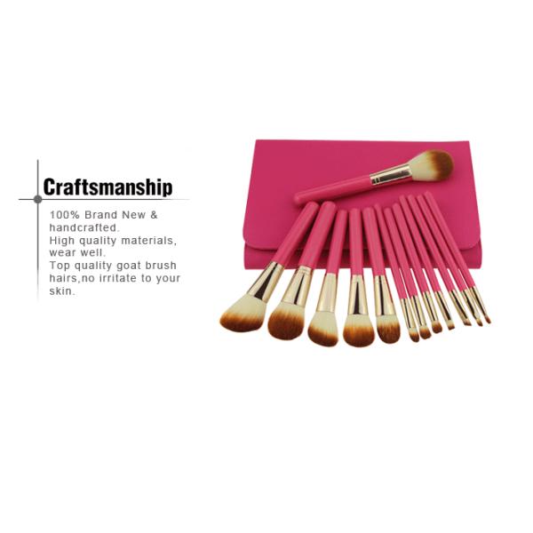 Full Foundation Kits Professional Makeup t Kits 13 Pcs Nylon Hair Wooden Handle