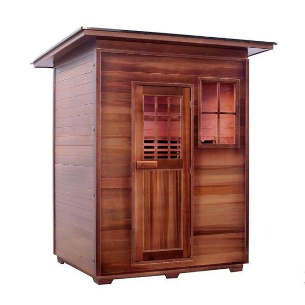 Solid Wood Canadian Red Cedar Carbon Heater Far Infrared Outdoor Sauna ODM