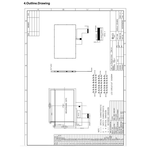 ROHS 1024x600 500CD/M2 7