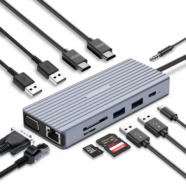 Mac OS Compatible USB-C Adapter Converter with Custom Logo Printing Capability