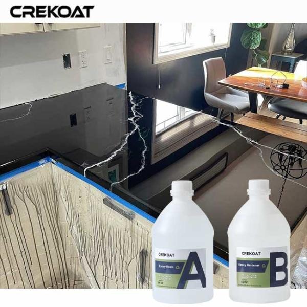 Bubble-Release Table Top Epoxy Resin Non-Toxic Formulation For Safety