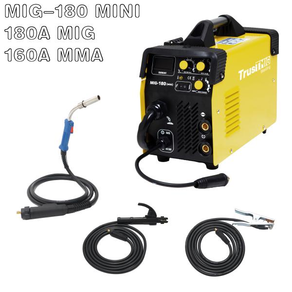 180A MINI MIG Welder 2 in 1 MIG MMA Welding Machine Portable Small Arc Weld