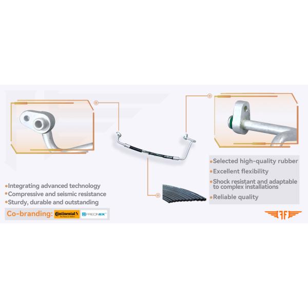 51774466 Fiat Doblo 2009 Climatisation 1.3L Conduite de refoulement