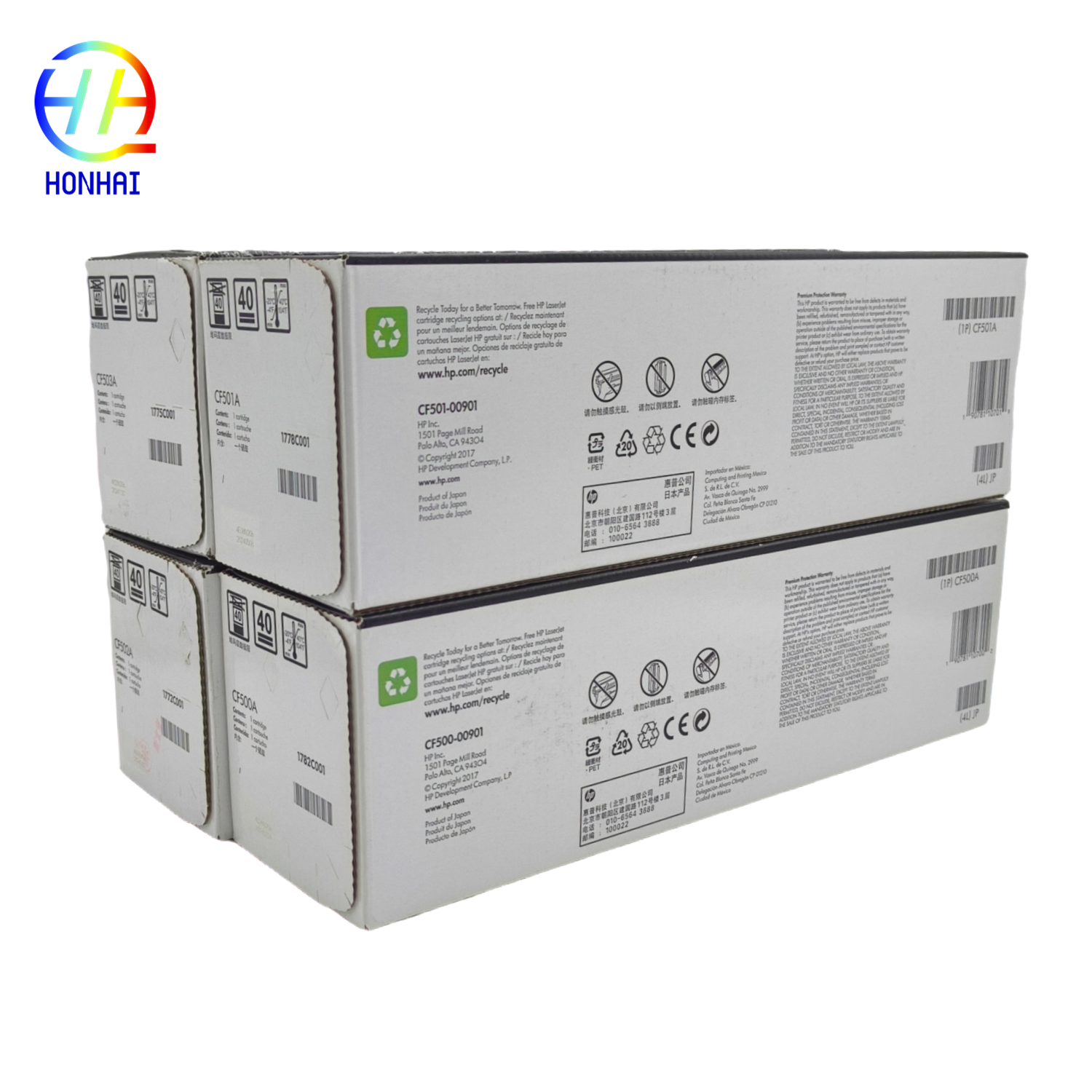  Original Toner Cartridge 202A  for HP Color LaserJet Pro M254dw MFP M281cdw, M281fdw CF500A CF501A CF502A CF503A Printer parts 