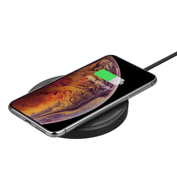PC PU 7.5 Watt Quick Charge Wireless Charger With Soft PU Surface 10W