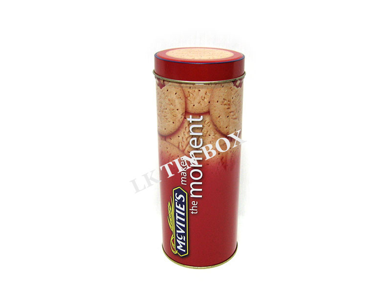 Small Printed Tin Containers For Cookies , Food Grade Decorative Cookie Tins