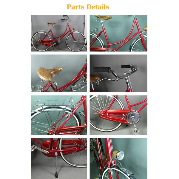 Cheap manufacturer price colorful hi-ten steel 26/28 size retro lady bicycle for sale