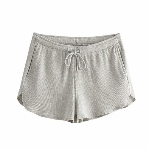 OEM maufactory  Summer Home Casual Wide Leg Pants Female BM Thread Elastic Loose Waist Sports Shorts