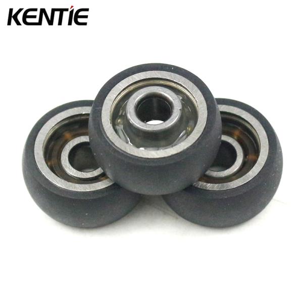 Durability Single Ball Bearing Rollers 624 Chrome Steel Glass Balcony Wheel Low Noise