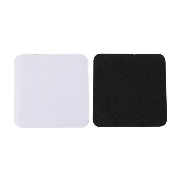 Non Slip Heat Resistant Sublimation Rubber Coasters Customized 10*10cm*3mm/5mm