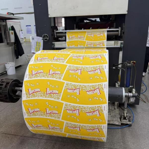 Food Grade Customizable PE Coated White Paper Cup Rolls Flexography Printing Beverage Wrapping