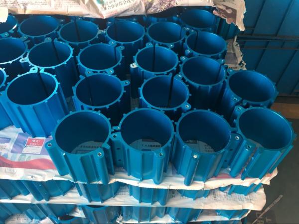 precisão 6063T que corta os cercos de alumínio do comprimento de 100mm com cor anodizada azul