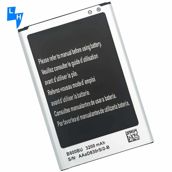 Bateria recarregável B800BU para Samsung Note 3 N9000 B800BU Alta capacidade e eficiência