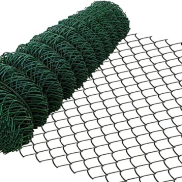 High Quality 25mm x 25mm 6ft 8ft Chain Link Fence PVC Coated Diamond Hole Cyclone Wire Mesh Rolls Price