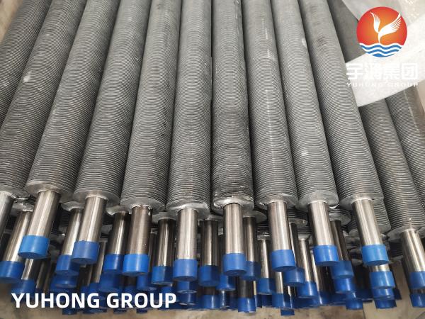OEM Extruded Aluminum Fins Tube Pipe TP304 For Condenser Intercooler