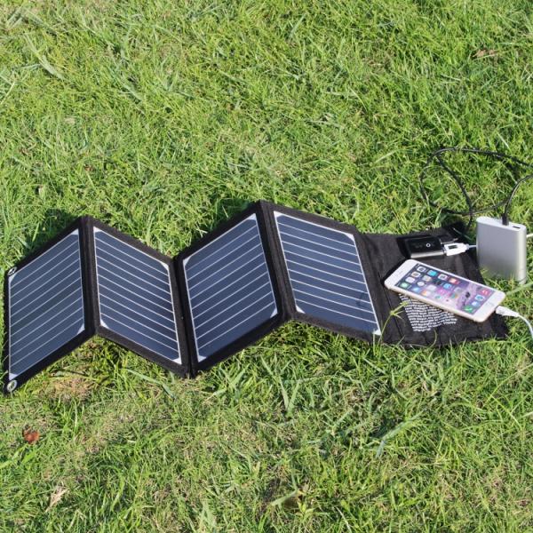 Dual USB Charger 20W Foldable Solar Panel Bag Fold Away Solar Panels Lightweight