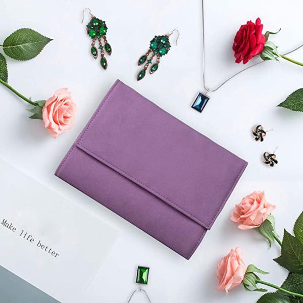 Personalized Travel Jewelry Roll Bag Organizer Case Display Large 20.5x15x2cm