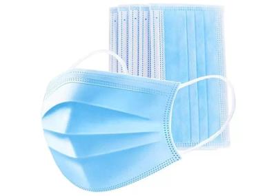 Elastic Earloop 3 Ply Face Mask 50pcs Disposable For Filter Pollen