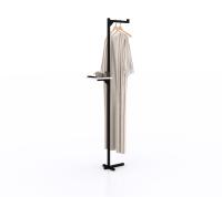 Armoire à vêtements en bois blanc avec