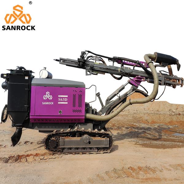 A esteira rolante integrou o equipamento de perfuração giratório diesel de furo da mineração hidráulica DTH do equipamento 206KW