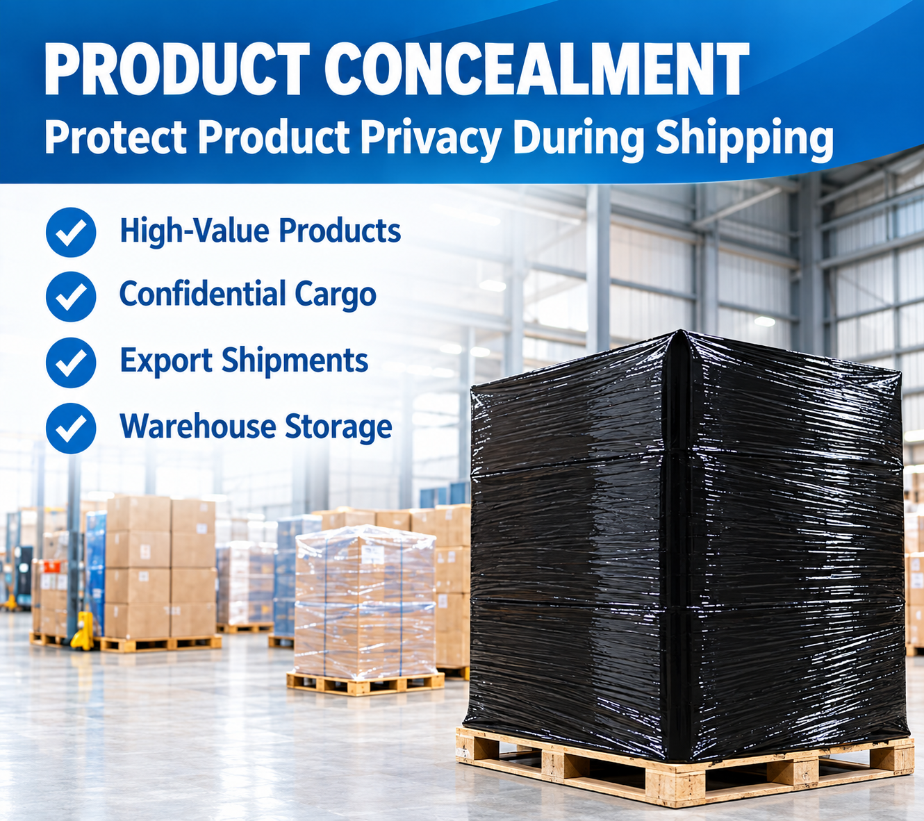 Machine Grade Stretched LLDPE Stretch Film Moisture Proof Pallet Wrap for Logistic Pallet Warehouse Packaging