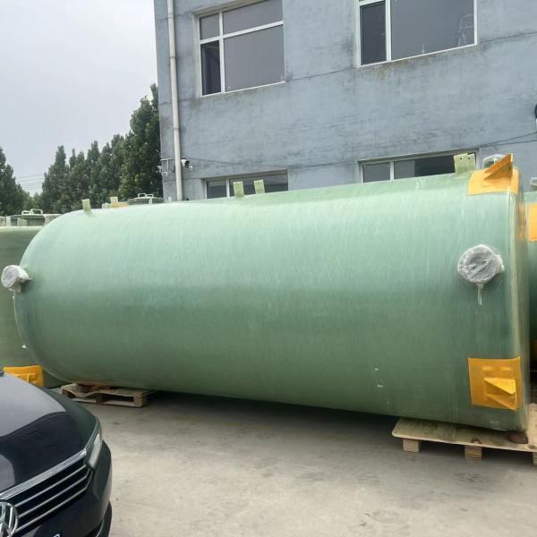 OEM Fiberglass Vessel FRP Water Tank Sand Filter 12CBM Wastewater Treatment