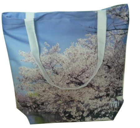 Reusable 100% cotton fabric digital spray organic plain cotton bags