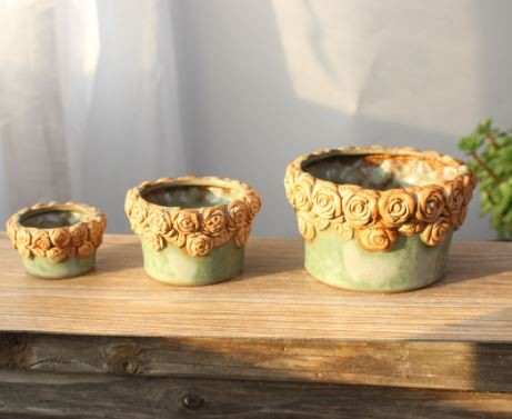 Succulent Creative Rose Plant Flowerpots