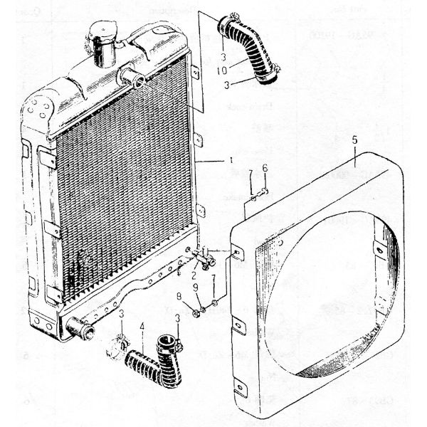 495AG Diesel Engine Spare Part - Radiator - 495AG-19100