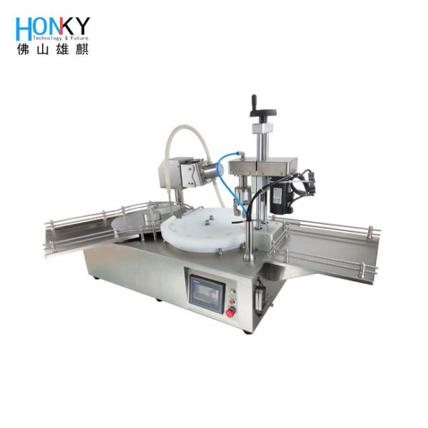 Tipo vidro Vial Filling And Capping Machine de Dekstop de 10ml com bomba cerâmica
