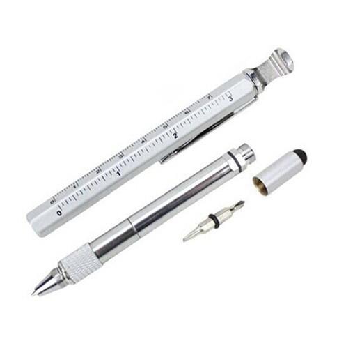 logo metal tool pen with ruler acrew driver phone touch tip and phone rack