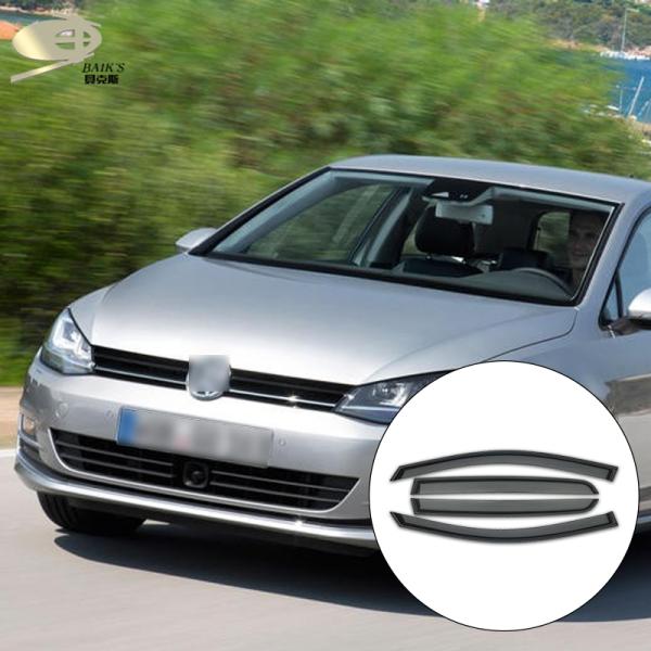 Thick Car Window Rain Guard Visor For Volkswagen VW Golf 2012 Weather Deflector