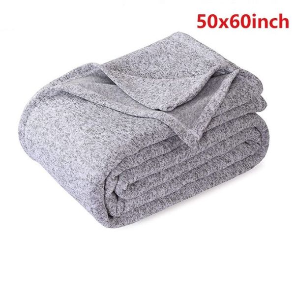 Diy Photo Printing Soft Blank Polyester Sublimation Heather Grey Throw Blanket
