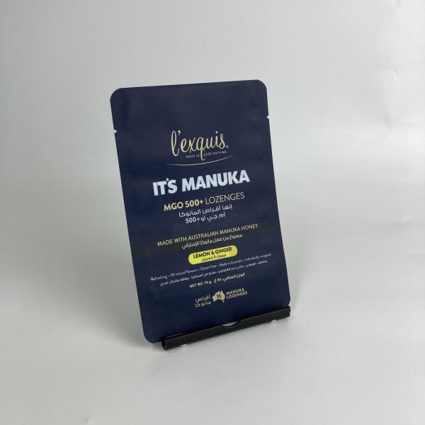 Custom Printed Plastic Bags Eco Friend Recyclable 3 Side Seal Bags