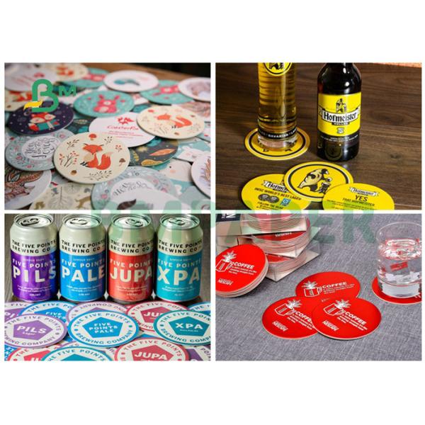Absorbent Material Beermat Board 0.8mm 1.0mm For Paper Coasters Доска Beermat материала вещество-поглотителя 0.8mm 1.0mm для бумажных каботажных судн