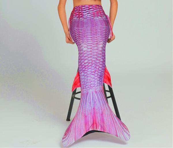 Flexible Ladies Mermaid Tail , Mermaid Tail Swimsuit Adult With Side Fins