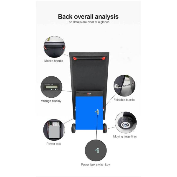 55 Inch UV Protected Rechargeable Outdoor LCD Display Android 10.0 For Portable Digital Signage
