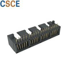 Gigabit Ethernet 10 Pin RJ45 Modular Jack Current Rating 1.5A With Post Tap Down Connector