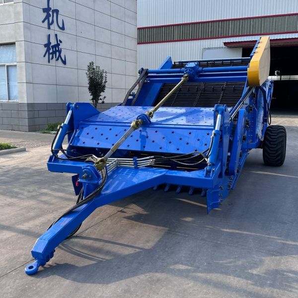 Heavy Duty 2m Working Width Tractor Stone Picker Machine with Hydraulic Dumping Hopper for Farms & Orchards
