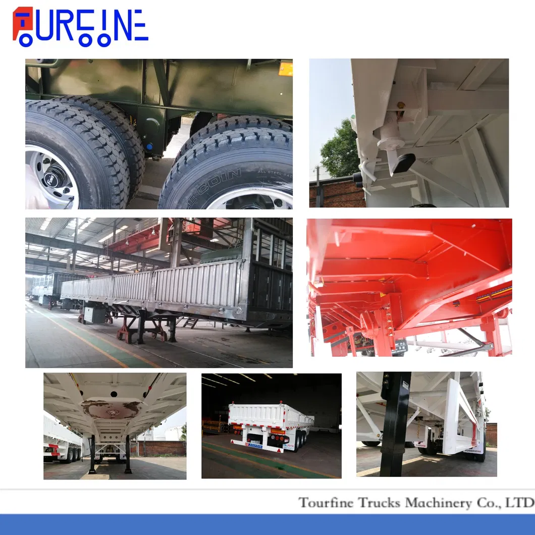 Commercial Tri Axle 40FT Flatbed Semi Trailer For Container And Cargo Transportation