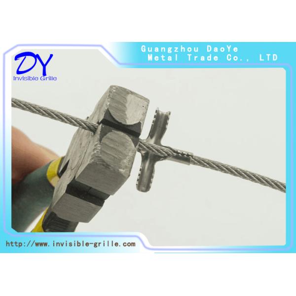 2.5mm  Clip Crossing 316 304 Grade  Invisible Safety Grille Tensile Strength Wire