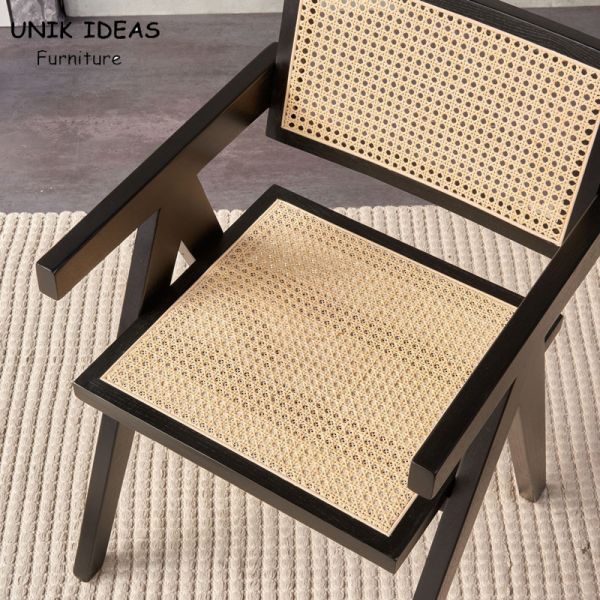 Nordic Classic Solid Wooden Chair Home Interior Dining Room  Restaurant Rattan Dining Chairs