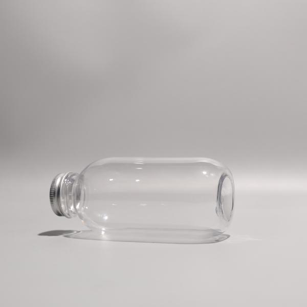 Garrafas de suco de plástico PET transparentes 300 ml tampa de parafuso de alumínio