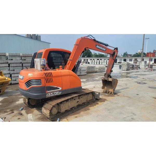 Excavadora DX75 usada, de segunda mano sin pintar Excavadora Doosan
